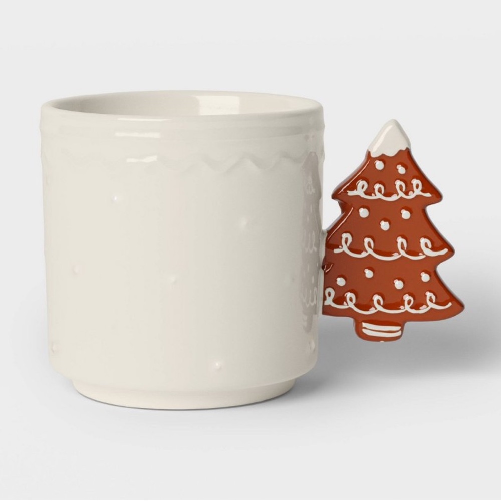 Wondershop Target Gingerbread Tree Handle Stoneware Mug, New!, 15.5 oz capacity
